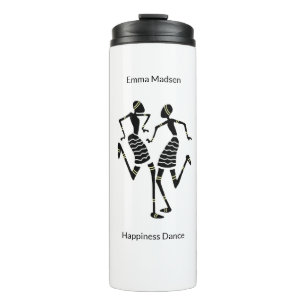 Kenya, African Art, Silhouette Dancers  Thermal Tumbler