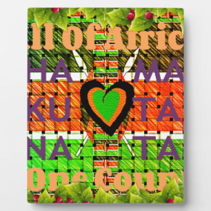 Kenya: All of Africa in One Country - Woven Flag  Plaque