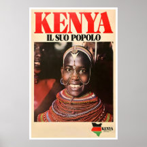 Kenya Art Imprimé Africain Afrique Affiche Voyage 