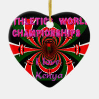 Kenya Athletics World Championships: Swirling Flag