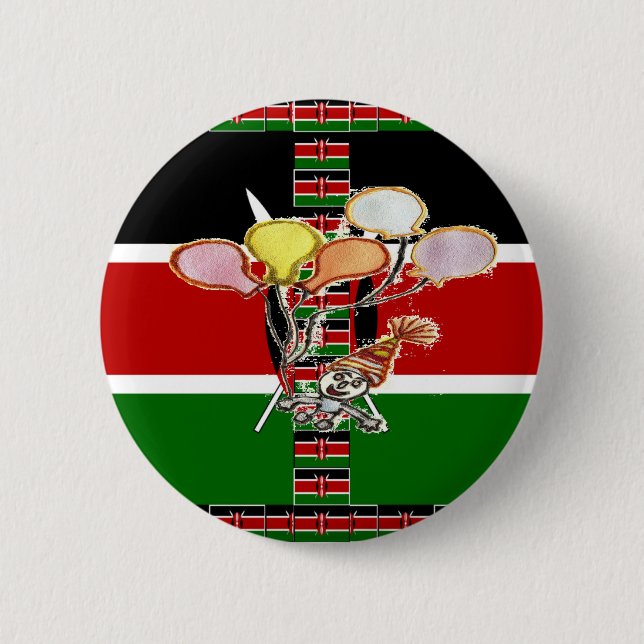Kenya Birthday 2 Inch Round Button (Front)