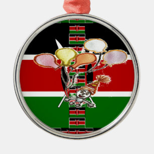 Kenya Birthday Metal Ornament