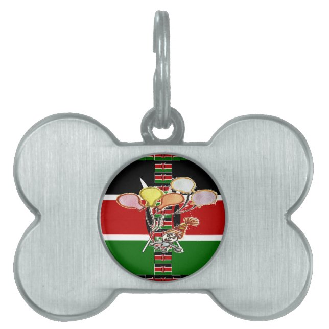 Kenya Birthday Pet Tag (Front)
