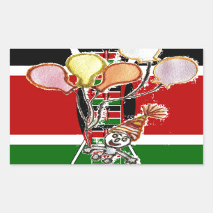 Kenya Birthday Sticker
