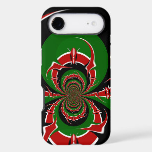 Kenya Black red green national flag colours design