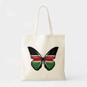 Kenya Butterfly Flag Tote Bag