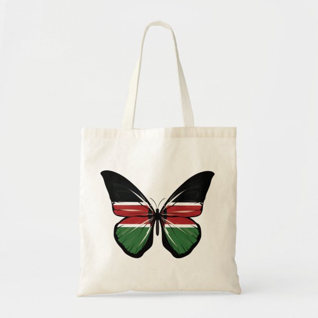 Kenya Butterfly Flag Tote Bag (Front)