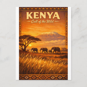KENYA – Call of the Wild Postcard