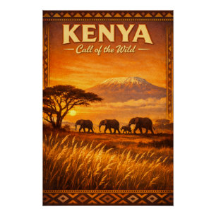 KENYA – Call of the Wild Poster