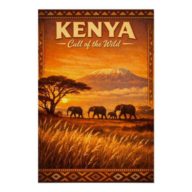 KENYA – Call of the Wild Poster (Front)