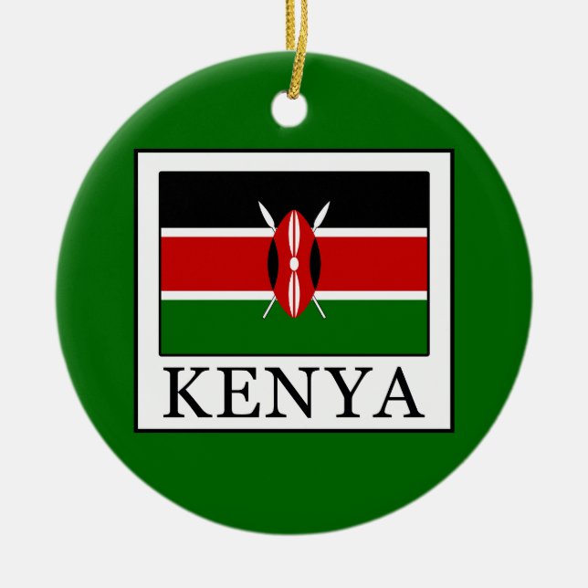 Kenya Ceramic Ornament (Front)