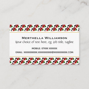 KENYA Christian Scripture John 3:16 Business Card