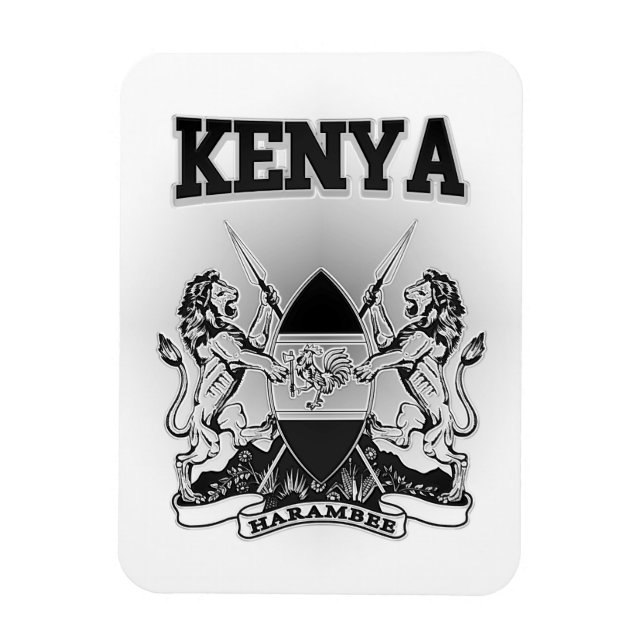 Kenya Coat of Arms Magnet (Vertical)