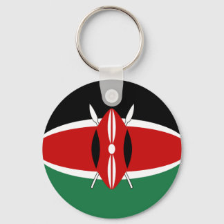 Kenya Fisheye Flag Keychain