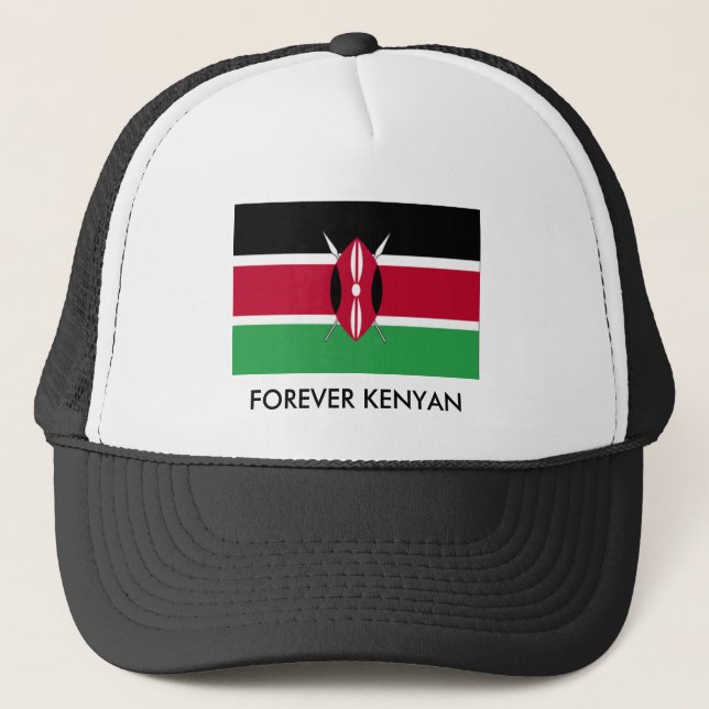 kenya_flag02, FOREVER KENYAN Trucker Hat (Front)