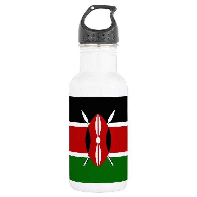 Kenya Flag 532 Ml Water Bottle (Front)