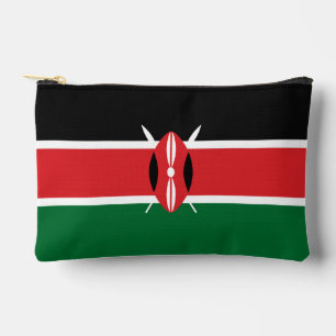 Kenya flag accessory pouch