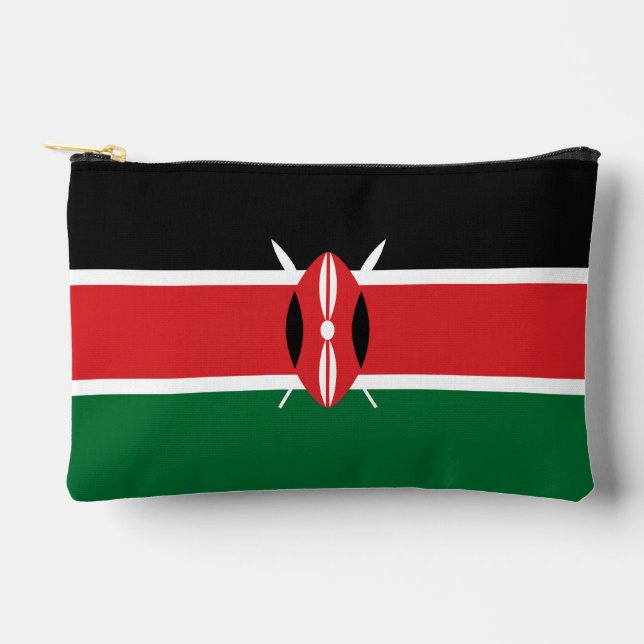 Kenya flag accessory pouch (Front)