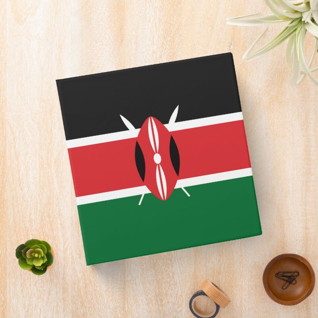 Kenya flag binder (In Situ)