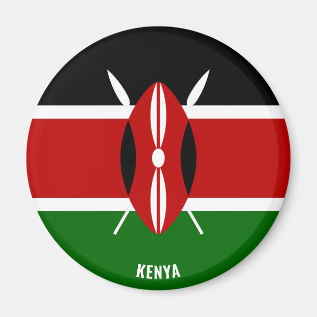 Kenya Flag Charming Patriotic Magnet (Front)