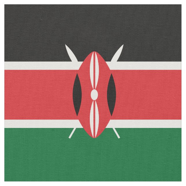 Kenya flag fabric (Close Up)
