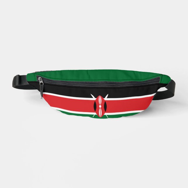 Kenya flag fanny pack (Front)