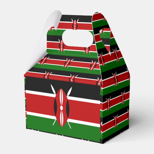 Kenya Flag Favor Box (Back Side)