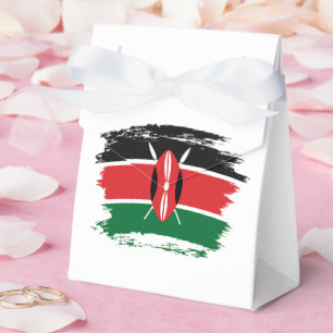 Kenya flag favor box