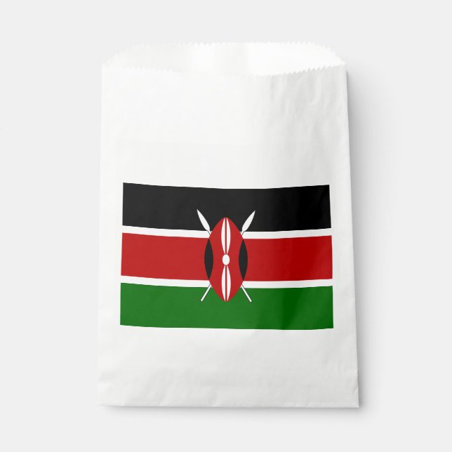 Kenya Flag Favour Bag (Front)