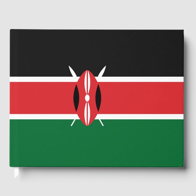 Kenya flag guest book (Front)