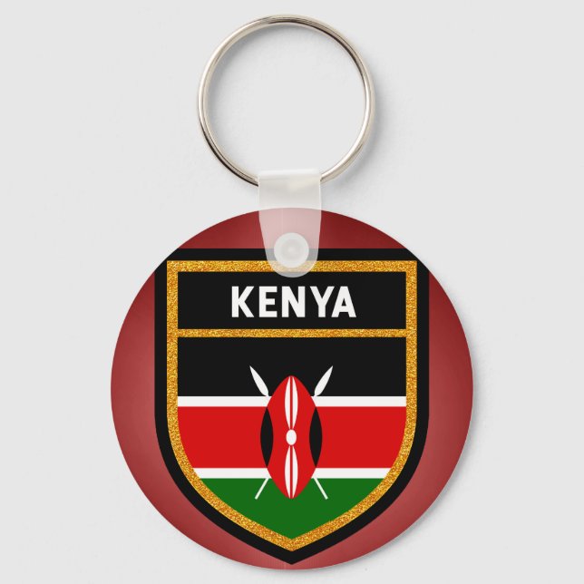 Kenya Flag Keychain (Front)