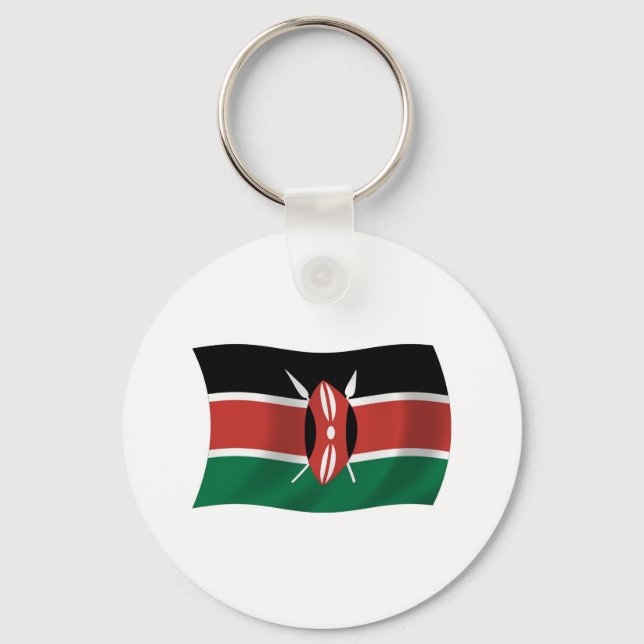 Kenya Flag Keychain (Front)