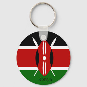 Kenya Flag Keychain