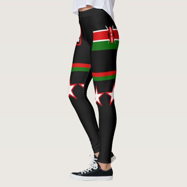 Kenya Flag Leggings (Left)
