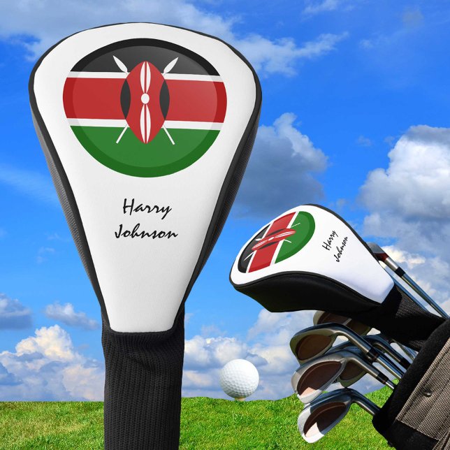 Kenya Flag & Monogrammed Golf Clubs Covers (Creator Uploaded)