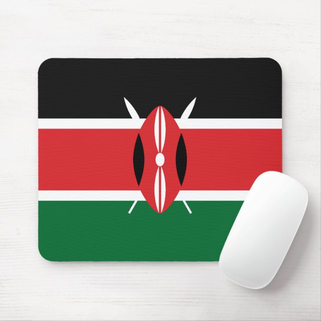 Kenya flag mouse pad (With Mouse)