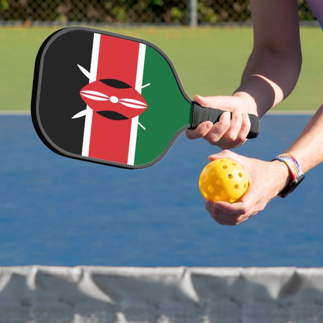 Kenya flag pickleball paddle (Insitu)