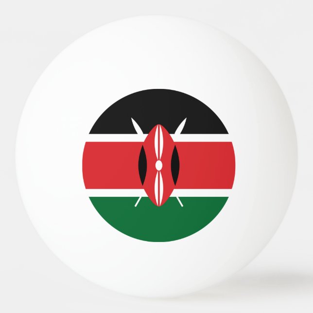 Kenya flag ping pong ball (Front)