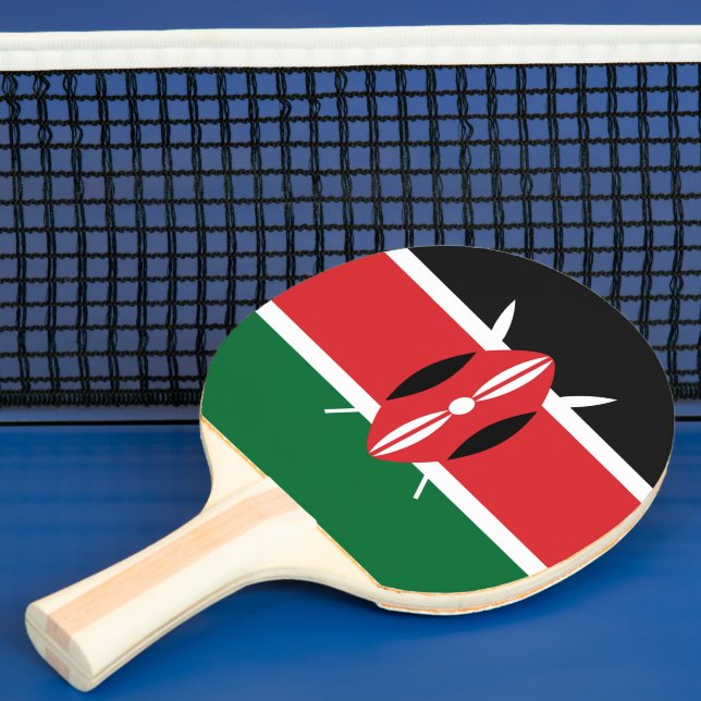 Kenya flag ping pong paddle (Insitu)