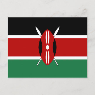 Kenya Flag Postcard