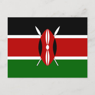 Kenya Flag Postcard