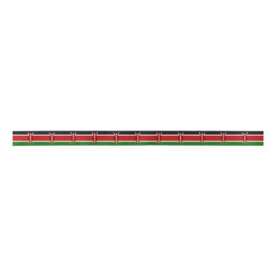 Kenya Flag Satin Ribbon