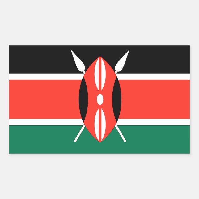 Kenya Flag Sticker (Front)