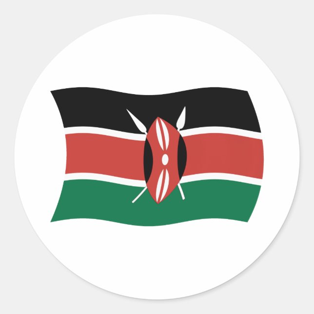 Kenya Flag Sticker (Front)