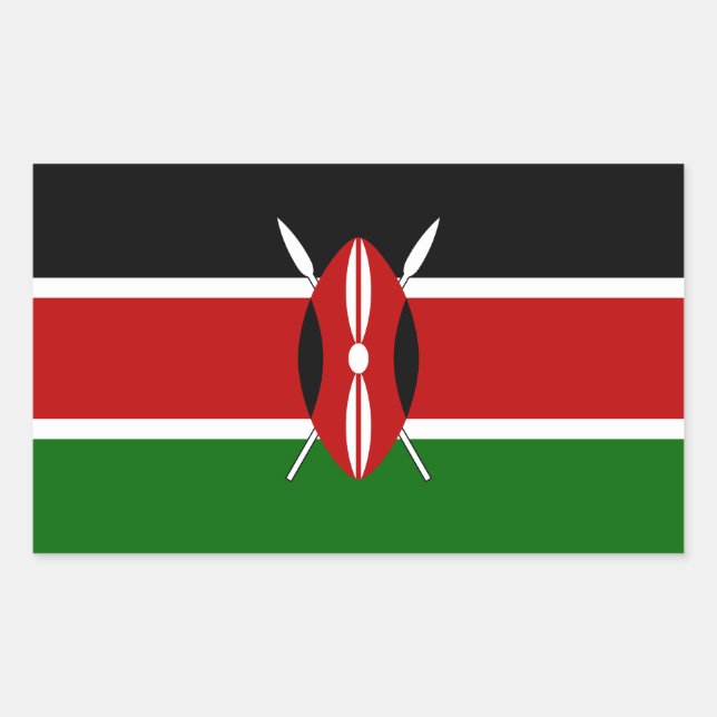 Kenya Flag Sticker (Front)