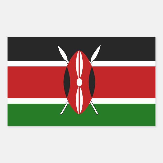 Kenya* Flag Sticker (Front)