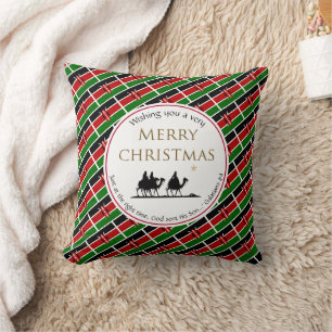 KENYA FLAG Three Wise Men KENYAN Christmas Throw Pillow