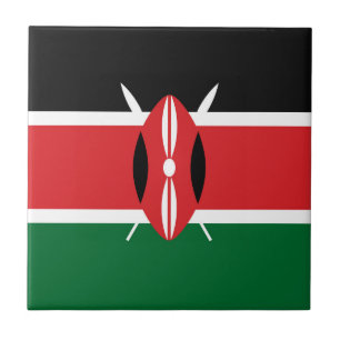 Kenya flag tile
