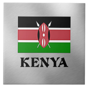 Kenya flag tile