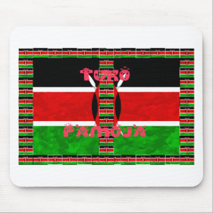 Kenya Flag Tuko Pamoja Mouse Pad